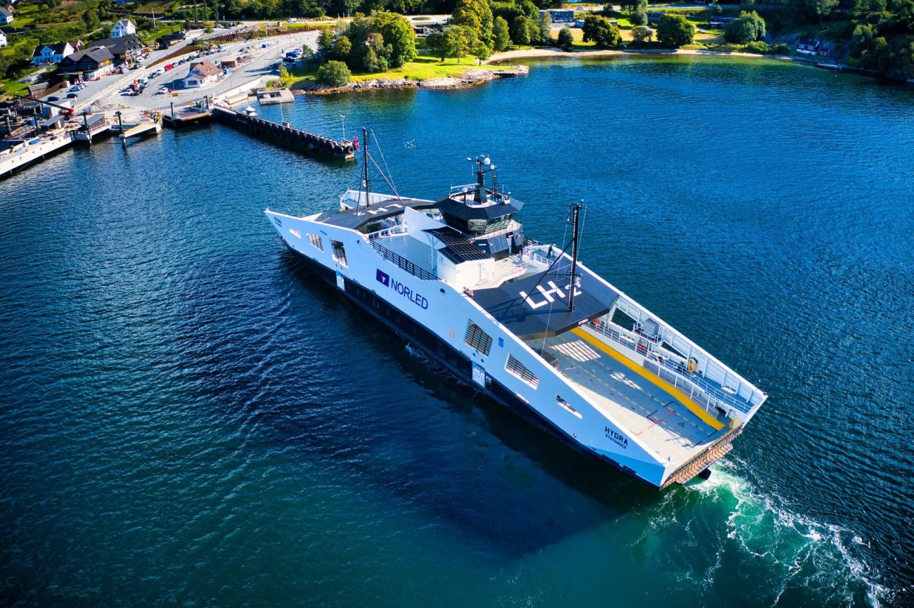 Eksfin helped finance MF “Hydra”, the world's first hydrogen operated ferry, built for Norled.